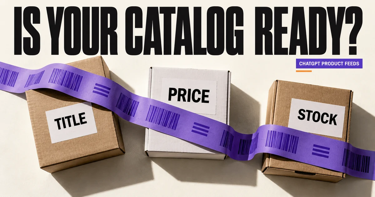 Is your catalog ready headline above boxes labeled title, price and stock.